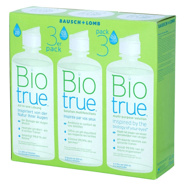 Contactologie Biotrue Solution Multifonctions Lot de 3 x 300ml