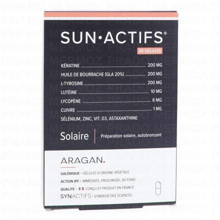 Synactifs - SUNActifs Préparateur solaire - Autobronzant boîte de 30 gélules
