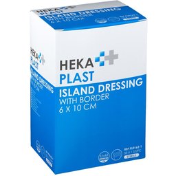 Plast Island Dressing With border 6 x 10 cm