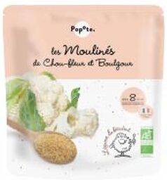 Les Moulinés Chou-Fleur et Boulgour 8 Mois et + Bio 180 g - Doypack 180 g