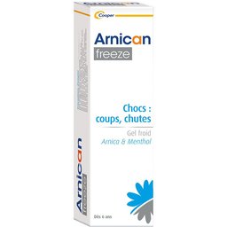 - Freeze - Gel froid à base d'arnica et de menthol - Réparation cutanée après un choc - Effet persistant 1 heure - Tube de 100 g