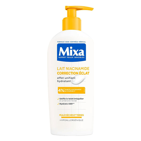 Lait Corps Hydratant Peau Sèche et Terne Niacinamide et Vitamine C 250ml