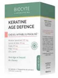 Kératine Age Defence Cheveu Affaibli & Fragilisé 120 Gélules - Boîte 120 gélules
