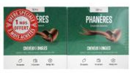 Léro Phanères Cheveux et Ongles 90 Capsules + 30 Capsules Offertes - Lot 90 capsules + 30 capsules