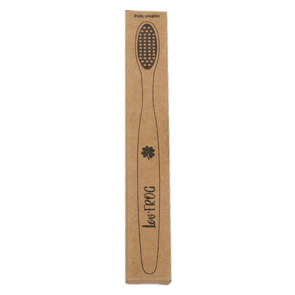 Brosse à Dent Bambou Charbon Actif Enfant Motif Trèfle