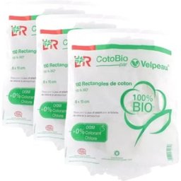 Lohmann & Rauscher CotoBio Rectangles De Coton 8x10cm 3x180 Unités
