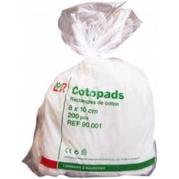 Carrés de Coton Rectangulaires 8 x 10cm 200 Unités