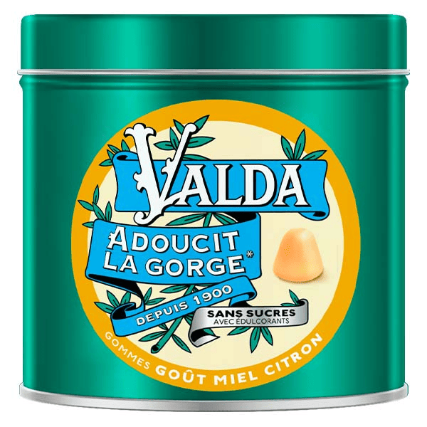 Gommes Adoucit la gorge Sans Sucres Goût Miel Citron 140g