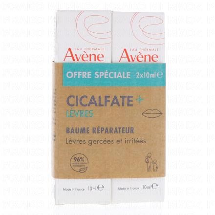 AVÈNE Cicalfate Lèvres Baume réparateur lot de 2 x 10ml