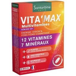 Vita'Max Sénior 50+ Multivitamines 30 Comprimés