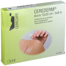 Cerederm® Ancre Pansements siliconés adhésifs 13 cm x 22 cm