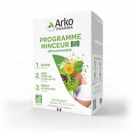 Arkofluides programme minceur bio 30 ampoules