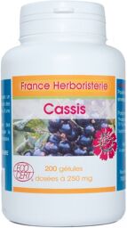 GELULES CASSIS feuille 200 gélules dosées à 250 mg