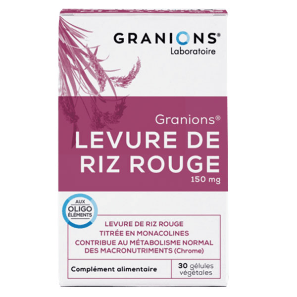 Granions Levure de Riz Rouge 100mg 30 gélules