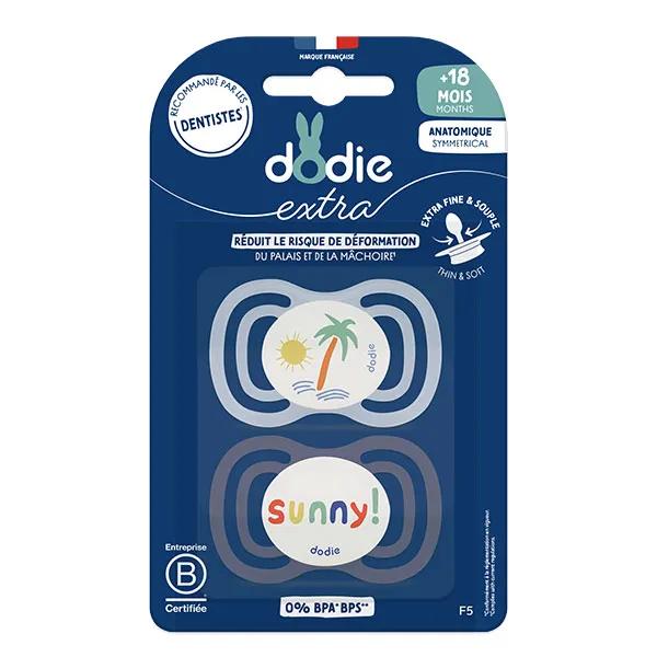 Sucette Anatomique +18 mois F5 Extra fine Coloris Bleu Lot de 2 coloris aléatoire