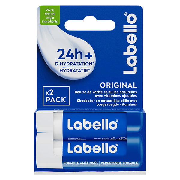 Stick Soin des Lèvres Hydratant Huiles naturelles Original Lot de 2 x 4,8g