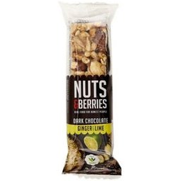 Barre Nuts&Berries Black Choco Black Ginger Lime 30g