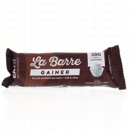 La Barre Gainer chocolat et crème vanille 90g