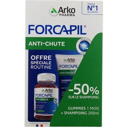 Forcapil Anti-Chute 60 Gummies + Shampooing 200ml