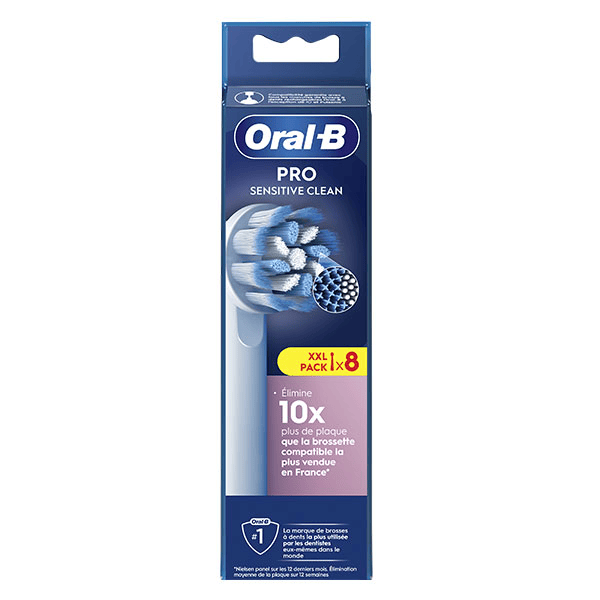 Brossette de Rechange Sensitive Clean 8 unités