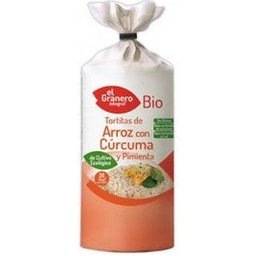 Tortitas Arroz Curcuma Pimienta Bio 115g *