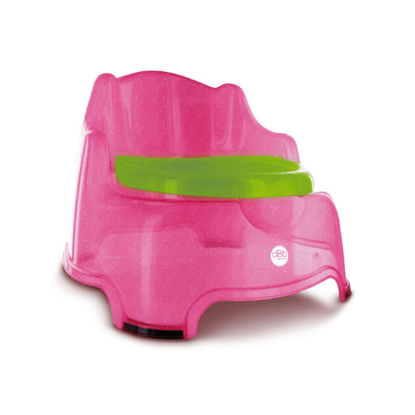 Fauteuil Pot 3 en 1 Rose Pailleté Translucide