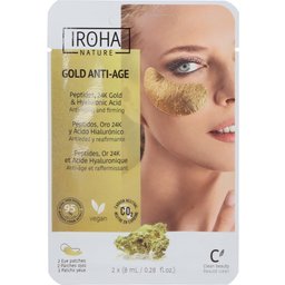 Nature Patchs oculaires en feuille extra ferme - 24K Gold