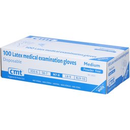 Gant latex Blanc sans poudre Medium