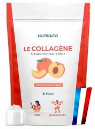 Nutri&Co; Collagène Marin Type I & II Arôme Pêche 190 g - Doypack 190 g