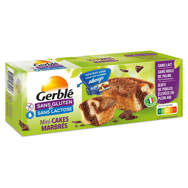 Sans Gluten & Sans Lactose Mini Cakes Marbrés 200g