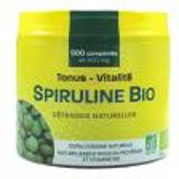 Spiruline Bio 500 Comprimés - Pot 500 comprimés