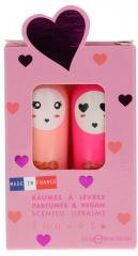 Duo Baumes à Lèvres Parfumés Vanille Coco & Cerise 2 x 3,5 Grammes - Coffret 2 produits