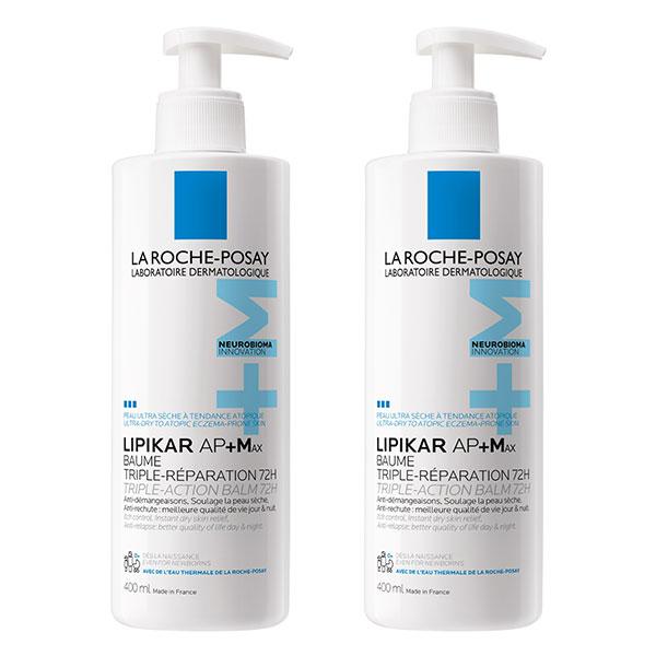 Lot Lipikar Baume AP+MAX 400ml - Lot de 2
