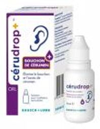 Cérudrop Solution Auriculaire Bouchon de Cérumen 12 ml - Flacon compte goutte 12 ml