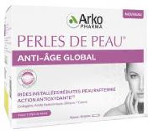 Perles de Peau Anti-Âge Global - Tous Types de Peau - 30 Sticks (15 Jours) - Boîte 30 sticks