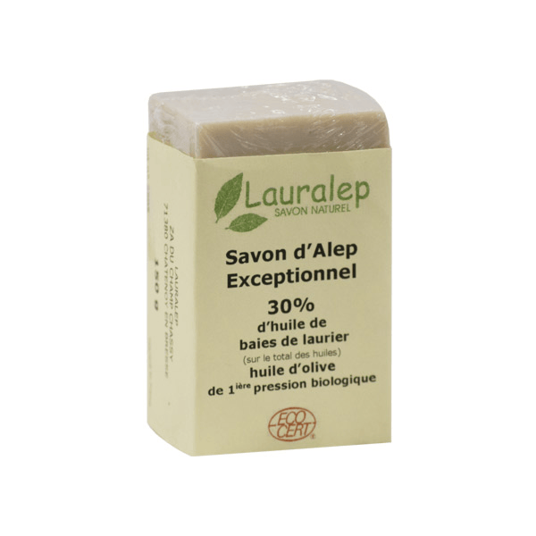 Savon d'Alep Exceptionnel Bio 30% d'Huile de Laurier 150g