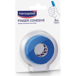 Pansement cohésif pour les doigts 5m X 2,5cm Bleu