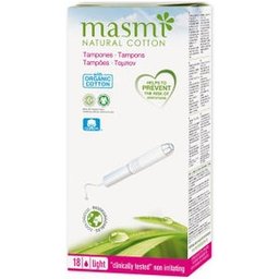 Mini-tampon léger avec applicateur Bio 18 pcs