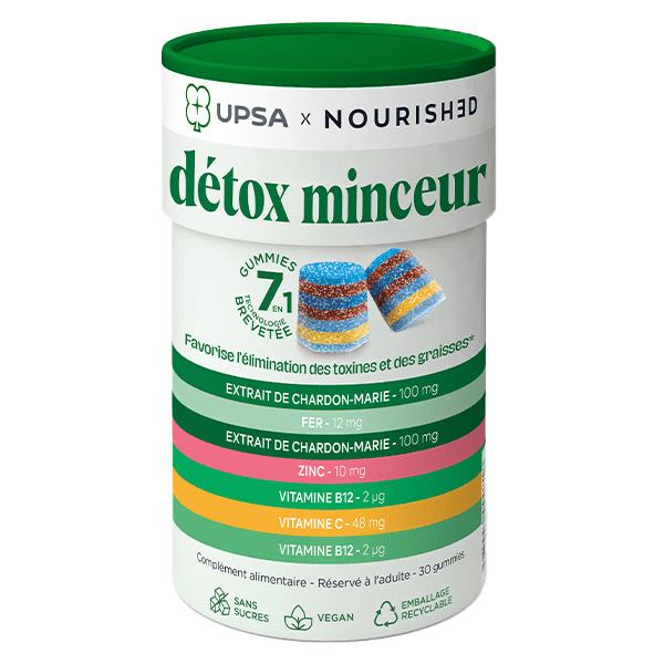 UPSA x Gummies 7 en 1 Détox Minceur 30 gummies