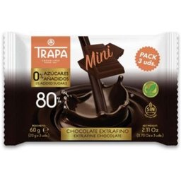 Chocolat 0% Sucres Noir 80% 60g