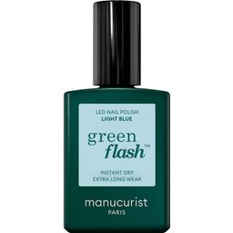 Green Flash LED Nail Polish Light Blue 15ml