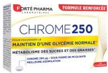 Forté Pharma Chrome 250 µg 30 Unités - Boîte 30 comprimés