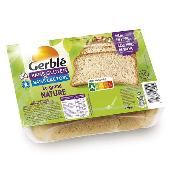 Sans Gluten & Sans Lactose Pain Le Grand Nature 230g