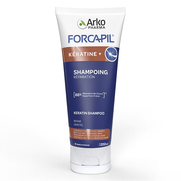 Forcapil Shampoing Fortifiant Cheveux Kératine 200ml