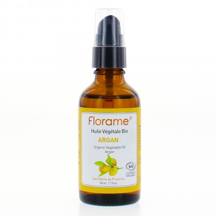 Huile végétale bio Argan flacon pompe 50ml