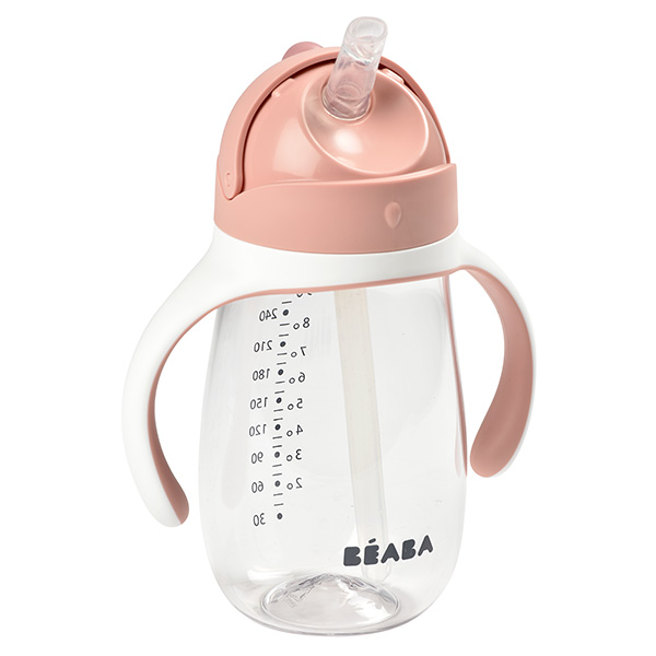 Béaba Repas Tasse avec Paille Old Pink 300ml