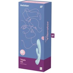 Triple Oh Vibrador Híbrido Azul 1ud