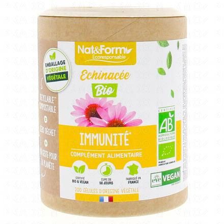 NAT & FORM Ecoresponsable - Echinacée Bio 200 gélules