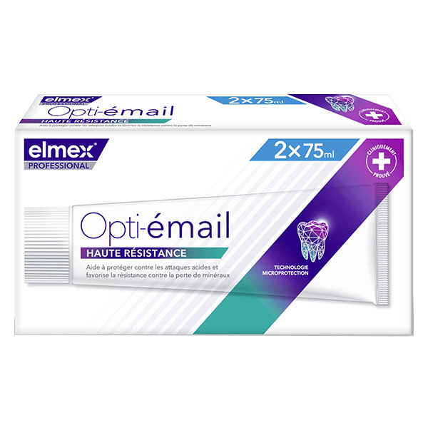 Professional Dentifrice Opti-Email Haute Résistance Lot de 2 x 75ml