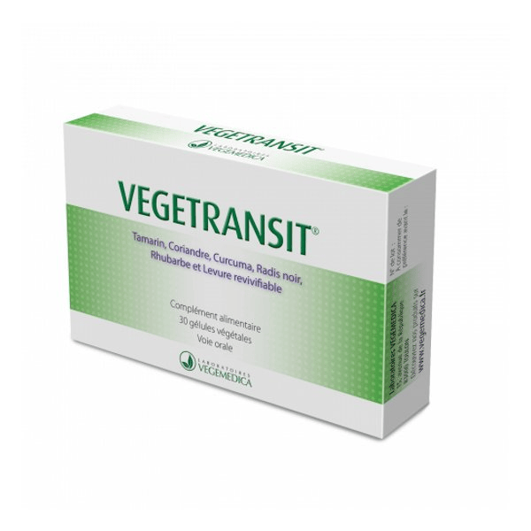 Vegetransit améliore le transit et facilite la digestion 30 gélules